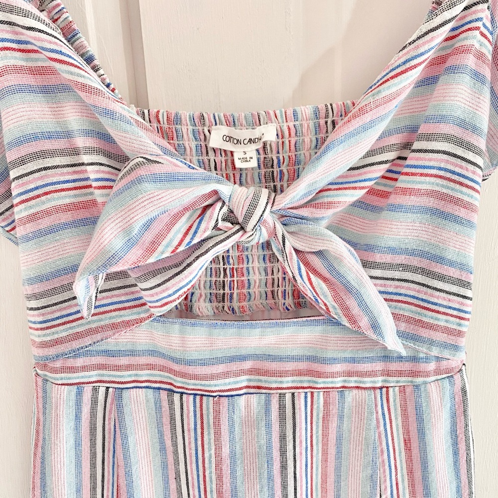 Vintage Inspired Cotton Candy Tie Dress- Sz. Small - Picture 3 of 16